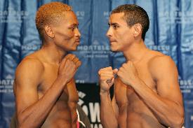 Silence Mabuza (left) and Rafael Marquez
